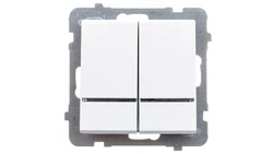 SONATA Łącznik świecznikowy z podświetleniem biały ŁP-2RS/m/00