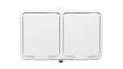 Cedar Gniazdo hermetyczne podwójne SCHUKO z PE 16A IP44 biały GWN240PC01
