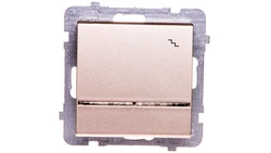 SONATA Łącznik schodowy z podświetleniem szampański złoty ŁP-3RS/m/39