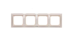 IMPRESJA Ramka poczwórna do łączników IP44 ecru RH-4Y/27