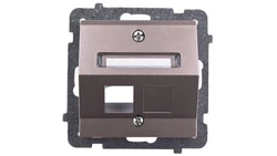 SONATA Obudowa gniazda komputerowego pojedynczego skośna szampański złoty GPK-1RS/p/39