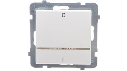 SONATA Łącznik podwójny z podświetleniem ecru ŁP-11RS/m/27