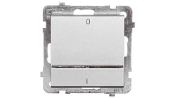 SONATA Łącznik podwójny z podświetleniem srebro mat ŁP-11RS/m/38