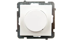 SONATA Ściemniacz przyciskowo-obrotowy /żarowy i halogenowy/ ecru ŁP-8R/m/27