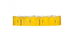 Patibox Puszka podtynkowa poczwórna pozioma IP20 żółta 080054