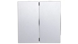 Berker B.1/B.3/B.7 Glas Klawisz podwójny srebrny 16231404