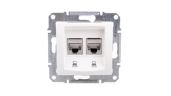 Sedna Gniazdo komputerowe podwójne RJ45 kat.6 STP SDN5000123