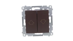 Simon 54 Przycisk żaluzjowy brąz mat, szybkozłącza, DZP1.01/46