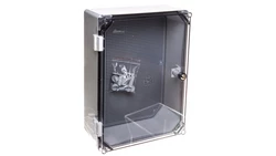 Obudowa 400x300x166mm IP65 z płytą montażową transparentna UNIbox Uni-1/T 43.11