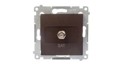 Simon 54 Gniazdo antenowe SAT brąz mat DASF1.01/46