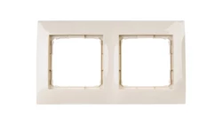 Simon 54 Premium Ramka podwójna kremowa DR2/41