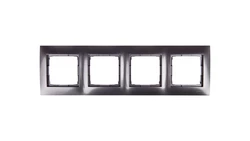 Simon 54 Premium Ramka poczwórna antracyt /do karton-gips/ DRK4/48