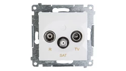 Simon 54 Gniazdo antenowe RD/TV/SAT końcowe białe DASK.01/11