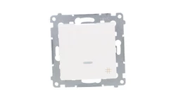 Simon 54 Łącznik krzyżowy z podświetleniem, szybkozłącza, biały DW7L.01/11