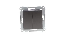 Simon 54 Łącznik świecznikowy, szybkozłącza, antracyt DW5B.01/48