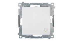 Simon 54 Przycisk /dzwonek/, szybkozłącza, biały DD1.01/11