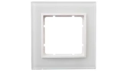 Berker B.7 Ramka pojedyncza szklana śnieżnobiała 10116909