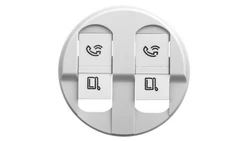 CELIANE Plakietka gniazda podwójnego RJ45 biała 068252