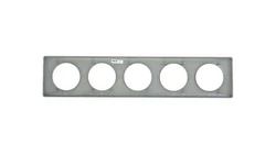 CELIANE Ramka pięciokrotna aluminium metal Poziomy i pionowy 068930