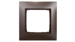 Simon 54 Premium Ramka pojedyncza brąz mat DR1/46