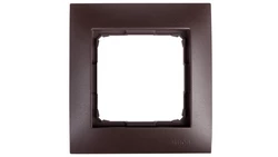 Simon 54 Premium Ramka pojedyncza brąz mat /do karton-gips/ DRK1/46