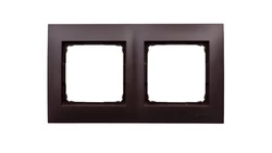 Simon 54 Premium Ramka podwójna brąz mat /do karton-gips/ DRK2/46