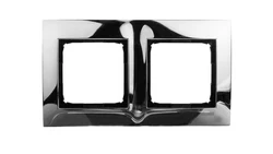 Simon 54 Premium Ramka podwójna metalowa chrom DR2/63