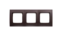 Simon 54 Premium Ramka potrójna brąz mat DR3/46