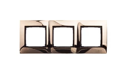 Simon 54 Premium Ramka potrójna metalowa złoto DR3/66