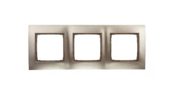 Simon 54 Premium Ramka potrójna złoty mat DR3/44