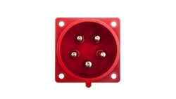 Wtyczka tablicowa 32A 5P 400V czerwona IP44 625-6f7