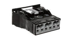 Gniazdo 3-torowe 250V 25A czarne z mocowaniem zatrzaskowym 770-703 WINSTA /100szt./