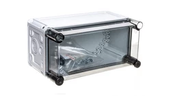 Obudowa Mi z zawiasami, IP 65, wlk.1 - 165x300x170, pokrywa przezroczysta Mi 9100 20001043