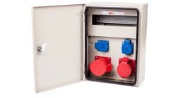 Rozdzielnica budowlana 11 modułów 16A/5P + 32A/5P + 2 X 2P+Z 230V IP54 RB-3