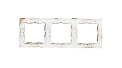 VALENA Ramka potrójna pozioma wenge/srebro 770373