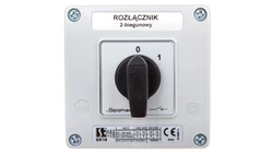 Łącznik krzywkowy 0-1 2P 16A w obudowie SK16-1.828OB11