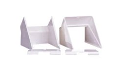 Simon Connect Kąt wewnętrzny regulowany Cabloplus PVC 90x55mm czysta biel TKA103208/9