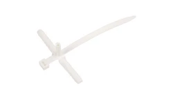 Uchwyt paskowy szybkiego montażu z kołkiem 140mm biały USMPK-10 10mm /50szt./