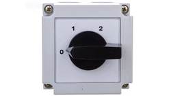 Łącznik krzywkowy 0-1-2 2P 10A w obudowie 4G10-252-PK