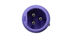 Wtyczka przenośna 16A 3P 24V fioletowa IP44 TWIST 063v