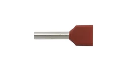 Końcówka tulejkowa izolowana HI 2X1,5/12 czerwona E08KH-02020105301 /100szt./