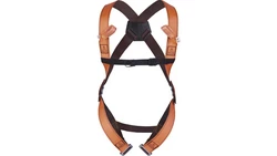 Szelki bezpieczeństwa 2 punkty zaczepowe 2 klamry regulujące pomarańczowe rozmiar L HAR12GT