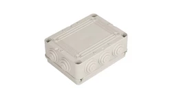 Puszka natynkowa 140x190x70mm tworzywo IP55 szara OL20013