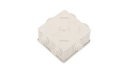 Puszka natynkowa 80x80x40mm tworzywo IP44 szara OL20003