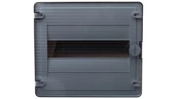 Rozdzielnica modułowa 1x12 natynkowa IP40 Golf (drzwi transparentne) VS112TD