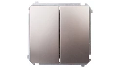 Simon Basic Łącznik świecznikowy z podświetleniem, szybkozłącza, satyna BMW5L.01/29