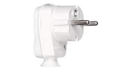Wtyczka kątowa 10/16A 2P+Z IP20 Uni-Schuko biała 9002214