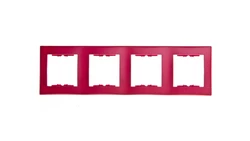 Sedna Ramka 4x czerwony tworzywo Pionowy SDN5802041