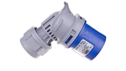 Wtyczka przenośna kątowa 16A 3P 230V niebieska IP44 TURBO TWIST 8013-6TT