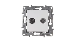 NILOE Gniazdo antenowe biały RTV gwiazda 1,5dB 664760